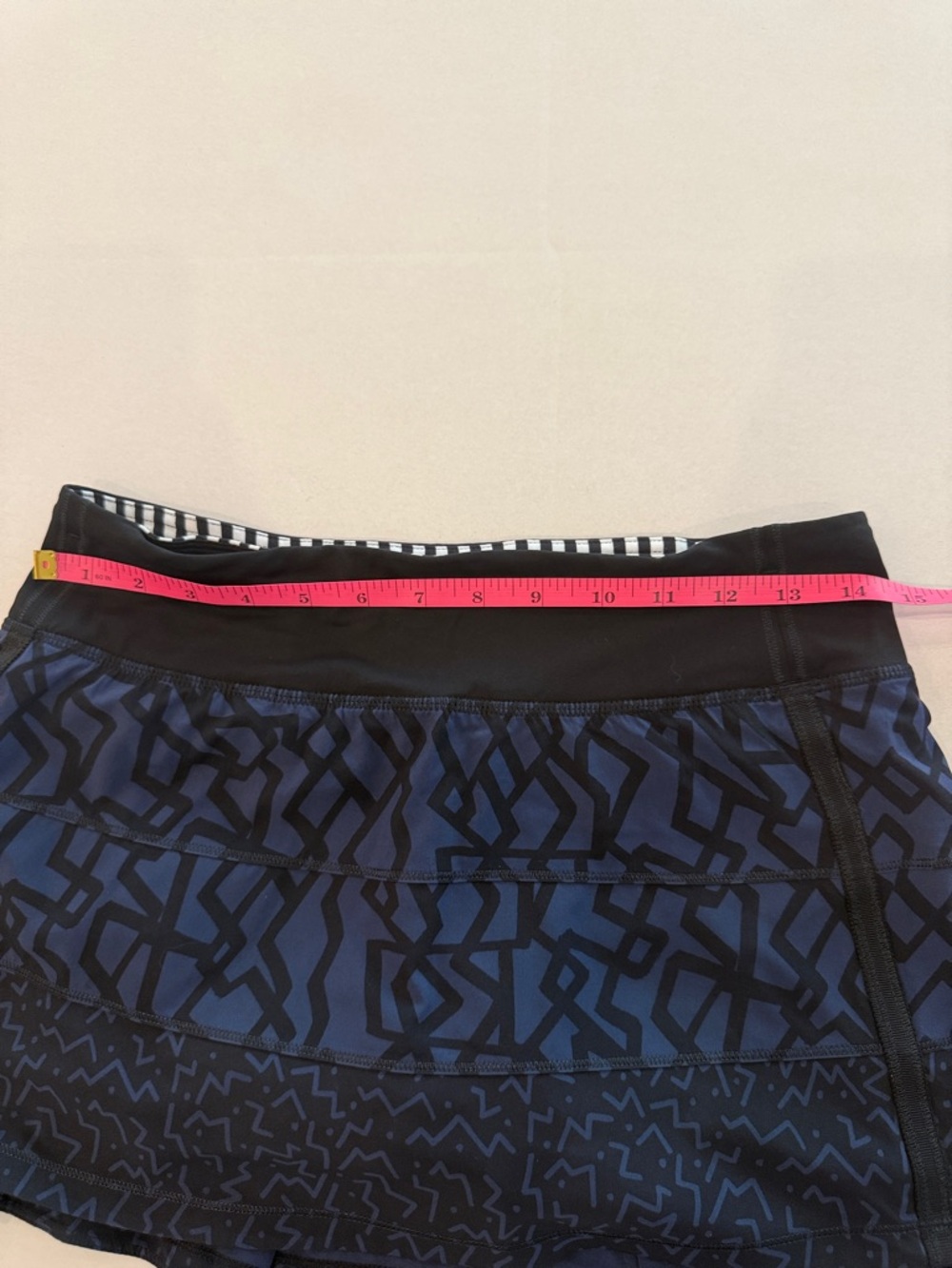 lululemon athletica Navy and Black Patterned Athletic Skort - Picture 3 of 9